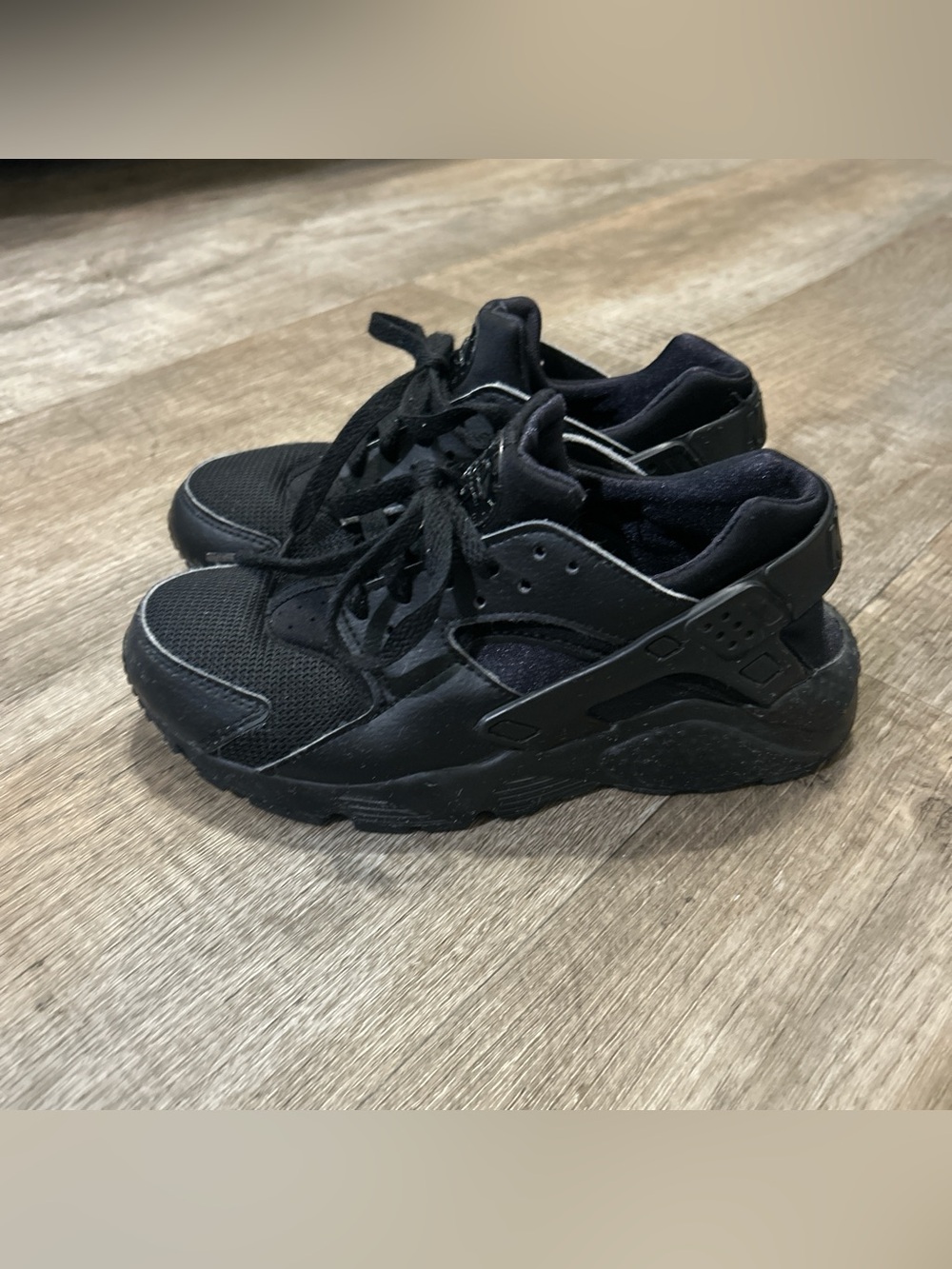 Nike Kids All-Black Breathable Sneakers